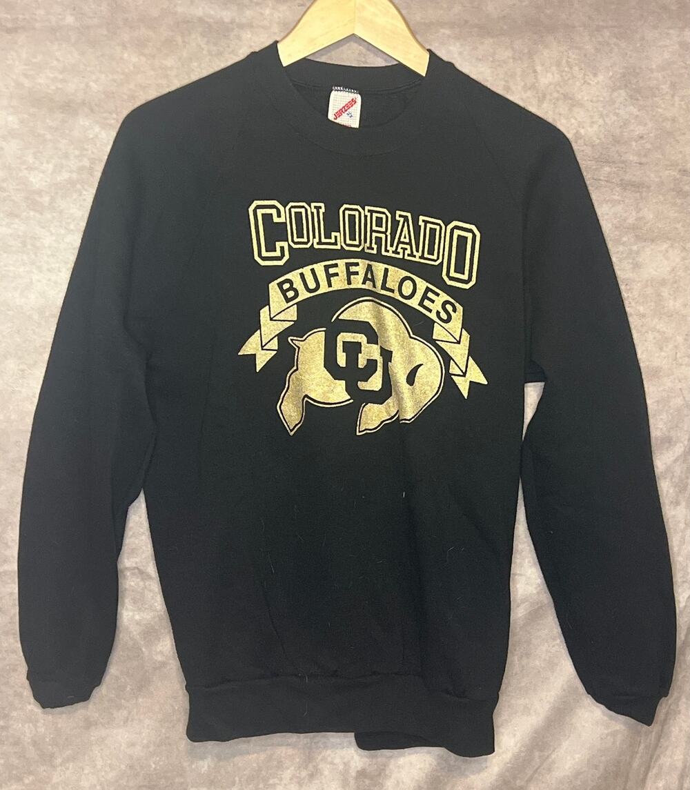 VINTAGE 90s Jerzees University Colorado Buffaloes Crewneck Sweatshirt size XL